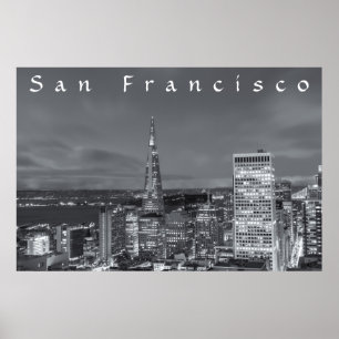 San Francisco Nighttime Poster
