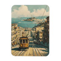 San Francisco: Nostalgie an der Küste Vintag Postk