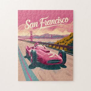 San Francisco Oldtimer-Rennwagen Puzzle