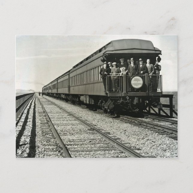 San Francisco Overland Limited Southern Pacific RR Postkarte (Vorderseite)