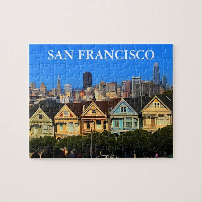 San Francisco Painted Ladys #1-2 Jigsaw Puzzle (Horizontal)