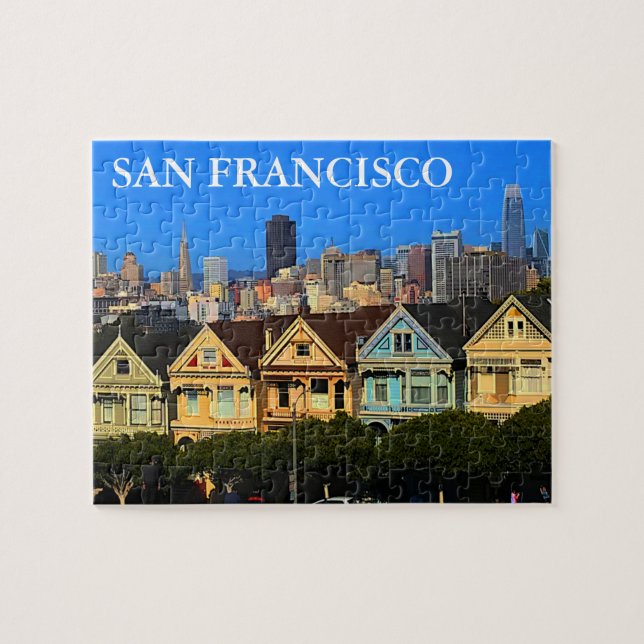 San Francisco Painted Ladys #1-3 Jigsaw Puzzle (Horizontal)