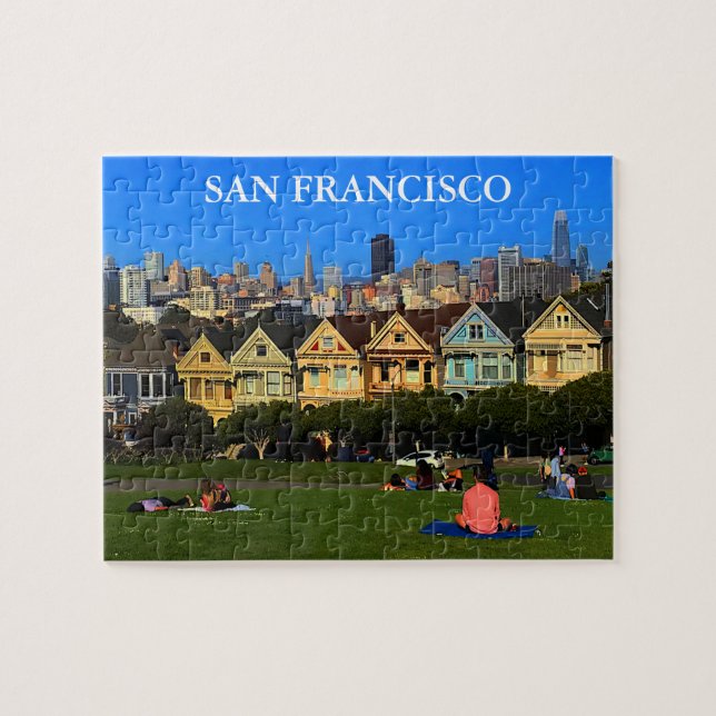 San Francisco Painted Ladys #1 Jigsaw Puzzle (Horizontal)