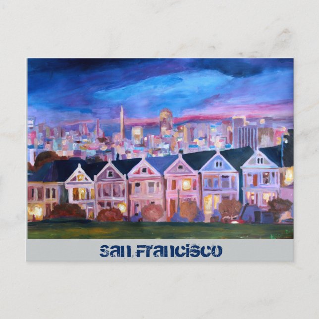 San Francisco Painted Ladys Postkarte (Vorderseite)