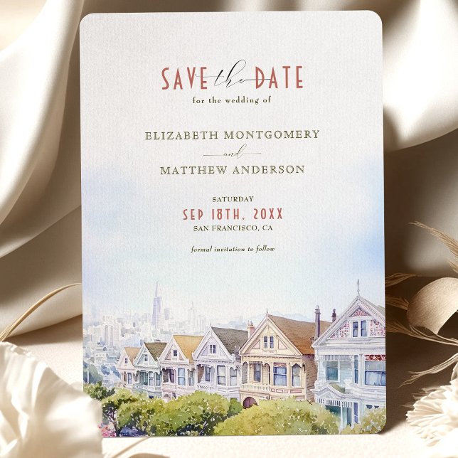 San Francisco Painted Ladys Save the Date Einladung (Von Creator hochgeladen)