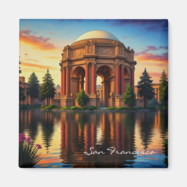 San Francisco Palace of Fine Arts Sunset Magnet (Vorne)