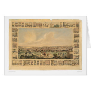 San Francisco, panoramische Karte 1860 (1162A) CA