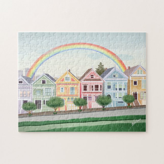 San Francisco Pastel Anstrich Ladys Puzzle (Horizontal)
