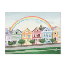 San Francisco Pastel Painted Ladys Blank