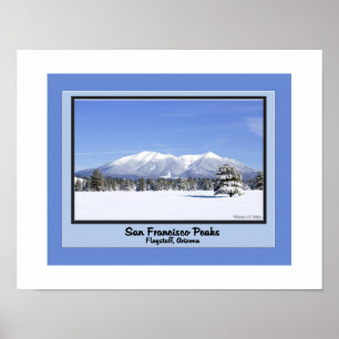 San Francisco Peaks im Schnee Poster
