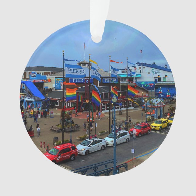 San Francisco Pier 39 Pride #1 Ornament (Vorderseite)