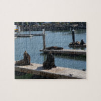 San Francisco Pier 39 Sea Lions #3 Jigsaw Puzzle