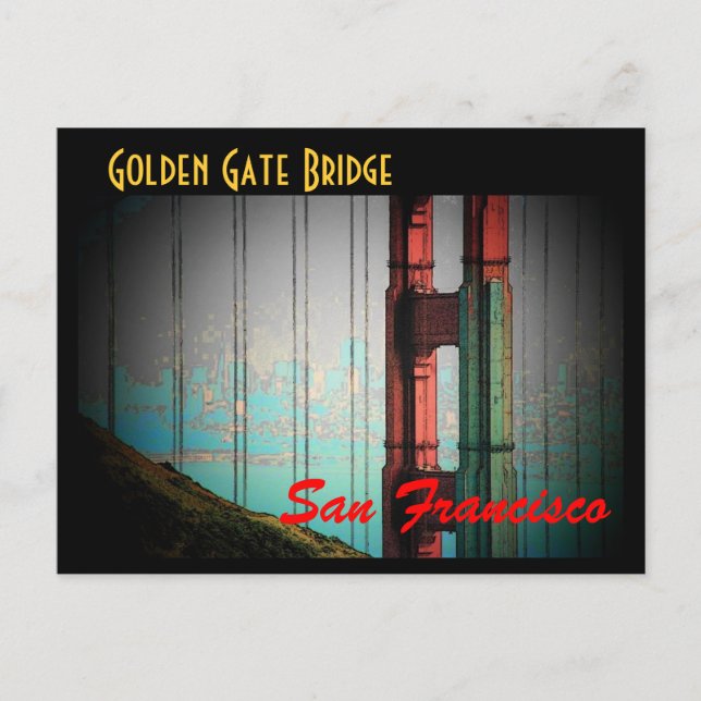 San Francisco Postcard Postkarte (Vorderseite)