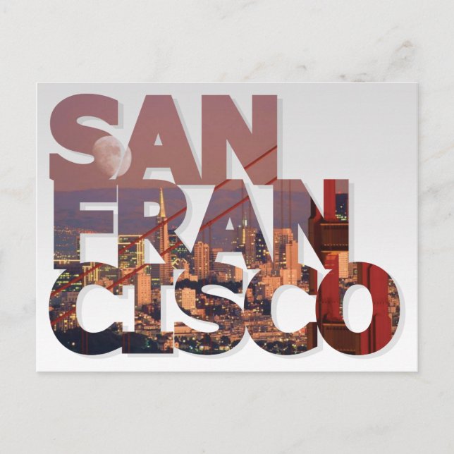 San Francisco Postcard Postkarte (Vorderseite)
