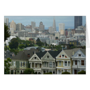 San Francisco Postcard Row Stadt Szene Fotografie