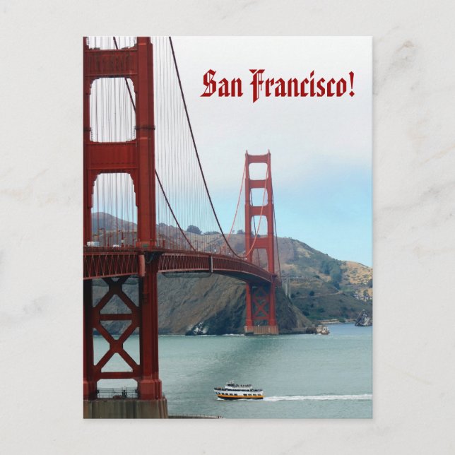 San Francisco Postkarte (Vorderseite)