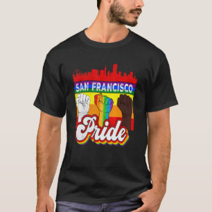 San Francisco Pride Rainbow Gay Pride Flag Lgbt T-Shirt