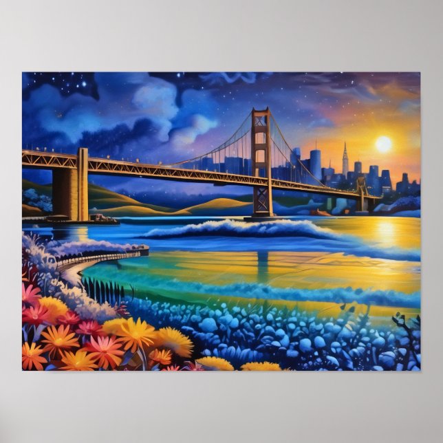 San Francisco Print, Value Poster Paper (Matte) (Vorne)
