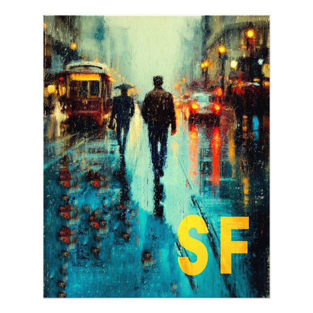 San Francisco Reiseplakat Fotodruck (Vorne)
