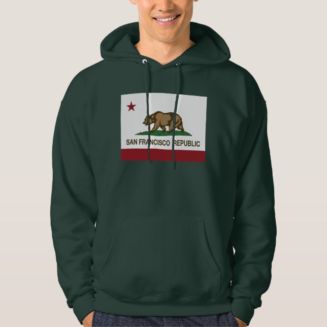 San Francisco Republik-Flagge Hoodie (Vorderseite)