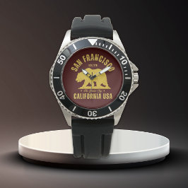 San Francisco Retro California Travel Armbanduhr