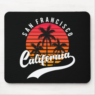 San Francisco Retro-Sonnenuntergang-Mauspad Mousepad