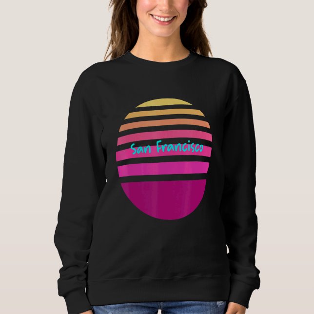 San Francisco Retro Sunset Sweatshirt (Vorderseite)