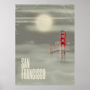 San Francisco Retro Travel Poster