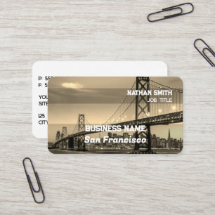 San Francisco Retro Visitenkarte