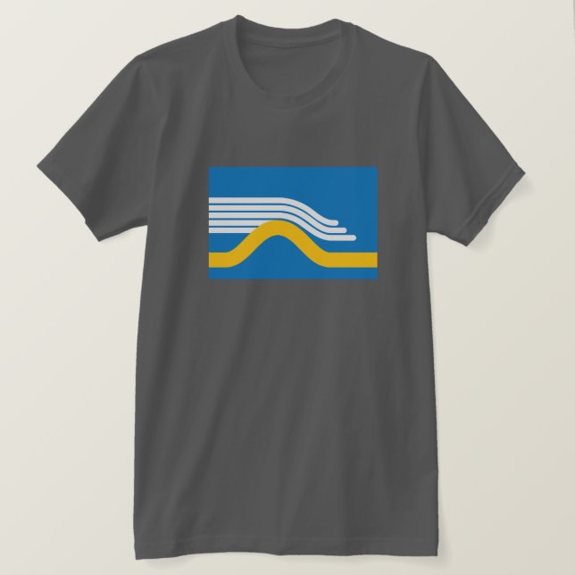 San Francisco Rollen-Nebel-Flagge T-Shirt (Design vorne)