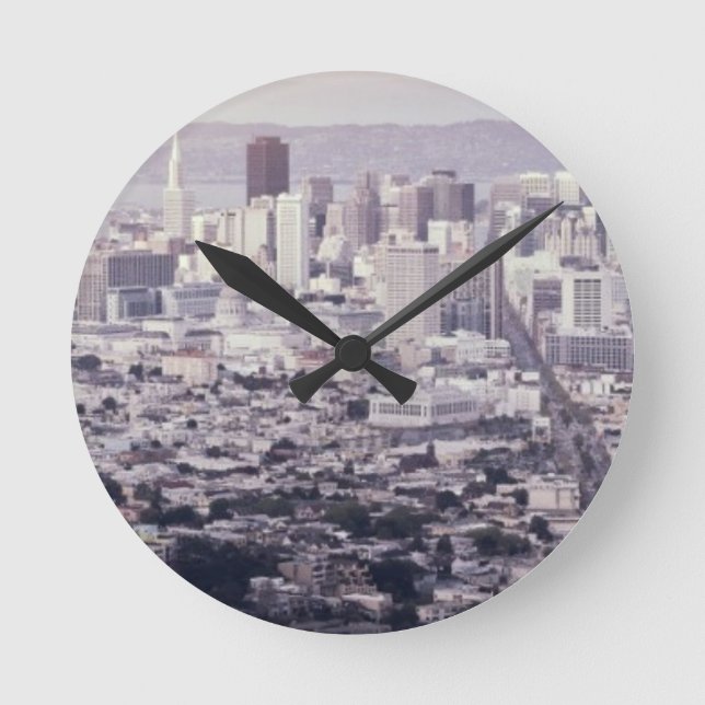 San Francisco Runde Wanduhr (Vorderseite)