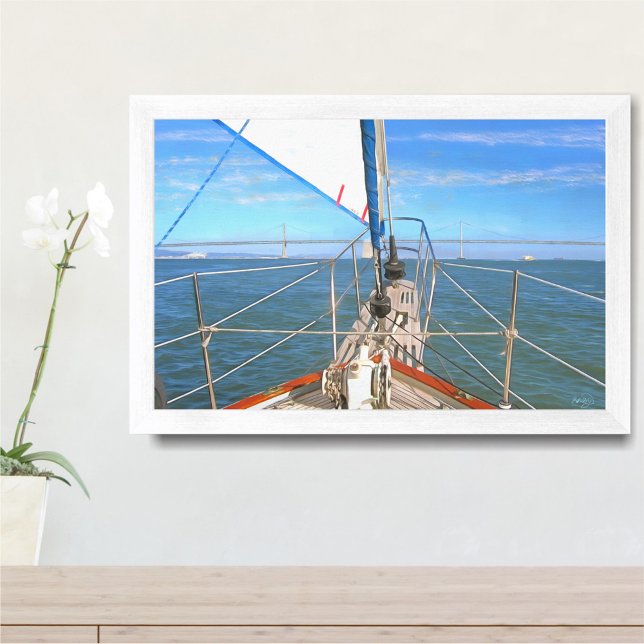 San Francisco Sailing 0869 Art Print Poster (Von Creator hochgeladen)