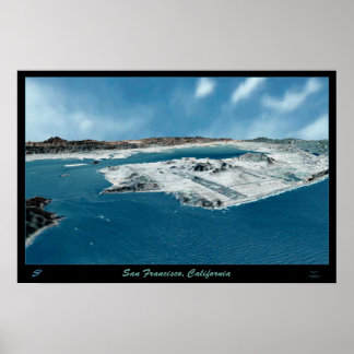 San Francisco, Satellitenposter der CA Poster