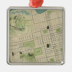 San Francisco Silbernes Ornament