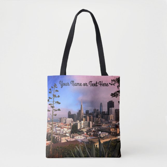 San Francisco Skyline #12 - Volldrucktasche (Vorderseite)