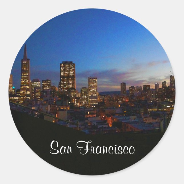 San Francisco Skyline #4 Stickers (Vorderseite)