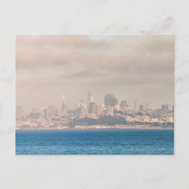 San Francisco Skyline Cityscape Postkarte (Vorderseite)