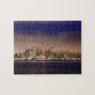 San Francisco Skyline im Nebel nachts Puzzle