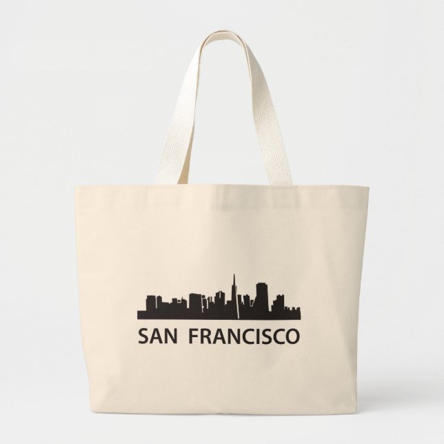San Francisco Skyline Jumbo Stoffbeutel (Vorne)