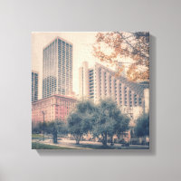 San Francisco Skyline mit Herbstbaum
