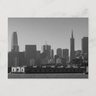 San Francisco Skyline Monochrome - Cityscape Foto Postkarte