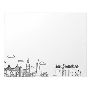San Francisco Skyline Notizblock