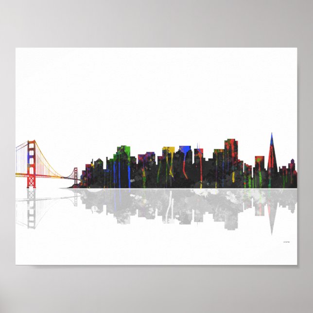 San Francisco Skyline Poster (Vorne)