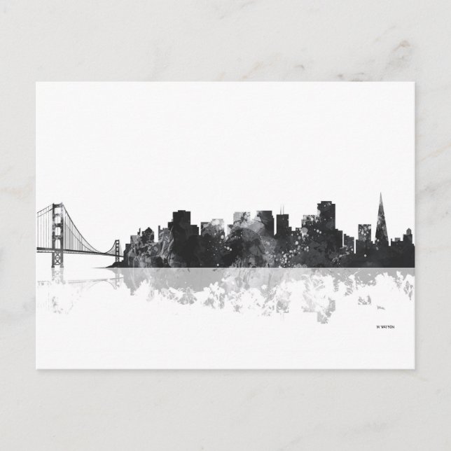 SAN FRANCISCO SKYLINE POSTKARTE (Vorderseite)