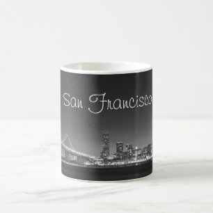 San Francisco Skyline Schwarz-weiße Tasse