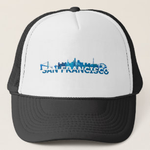 San Francisco Skyline Silhouette Riesenbrief Truckerkappe