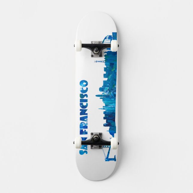 San Francisco Skyline-Skateboard Skateboard (Vorderseite)
