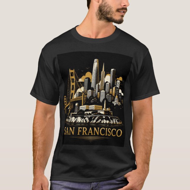 San Francisco Skyline T-Shirt (Vorderseite)