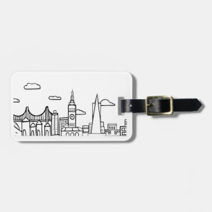 San Francisco Skyline Travel Tag Gepäckanhänger