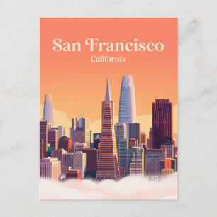 San Francisco Skyline USA Postkarte